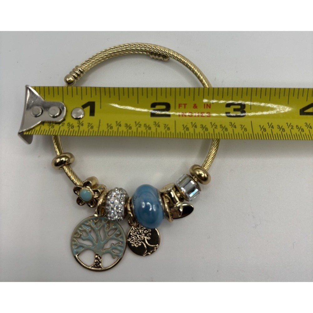 Flexible Tree Of Life Bracelet Gold Color‎ Stainless Steel - Picture 6 of 6